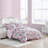 Betsey Johnson Blooming Roses Reversible Pink Duvet Cover Set-61052715