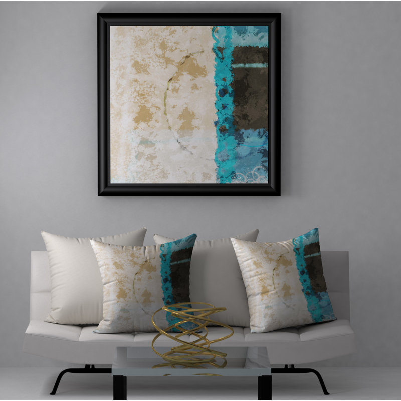 Housse de coussin décorative carrée raffinée Debonair, 18 po x 18 po