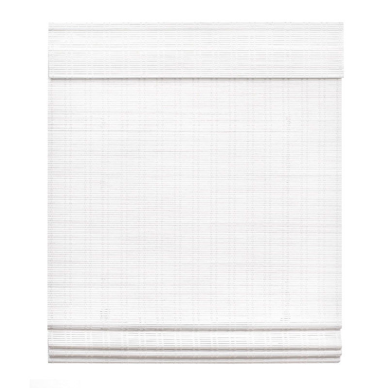 Store romain filtrant la lumière, Ceylan blanc rétro, L 27 po x L 60 po