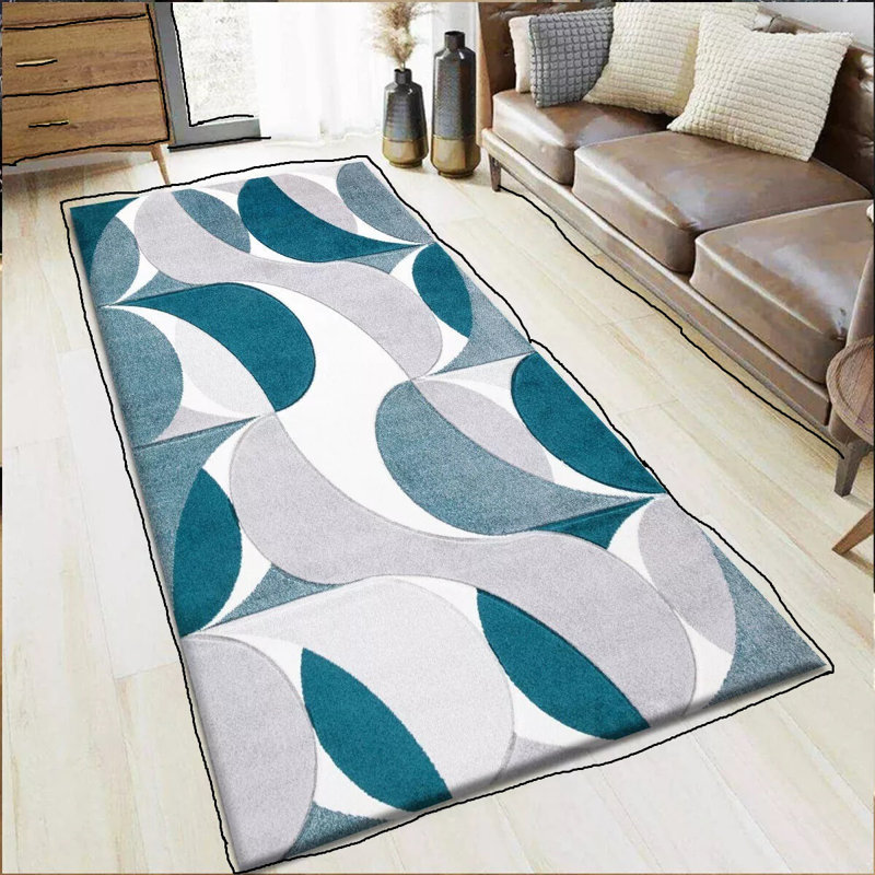 Modern Large Area Rugs Living Room Bedroom Carpet Hallway Runner Rug Floor Mats, Runner 60 x 220cm