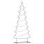 Metal Christmas Tree with Stand Black Steel-969756170