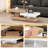 Modern Rotatable Coffee Table with LED Lights for Living Room