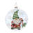 4.75'' Glass Santa Claus Ball Ornament