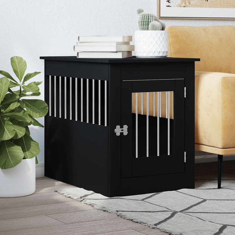 Pet Crate, Black, 68cm H x 55cm W x 80cm D