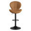 Tabouret de bar pivotant à dossier festonné-278113829