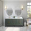 Ensemble de meuble-lavabo double 72 po avec plateau en marbre Chambery-94811311-94811313