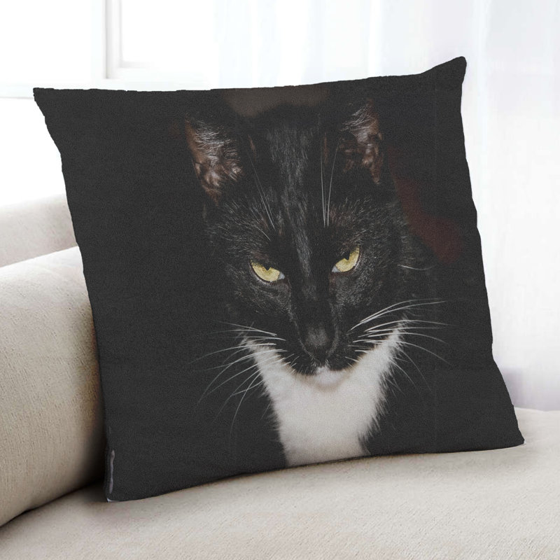 Coussin 43 chats, Microsuède