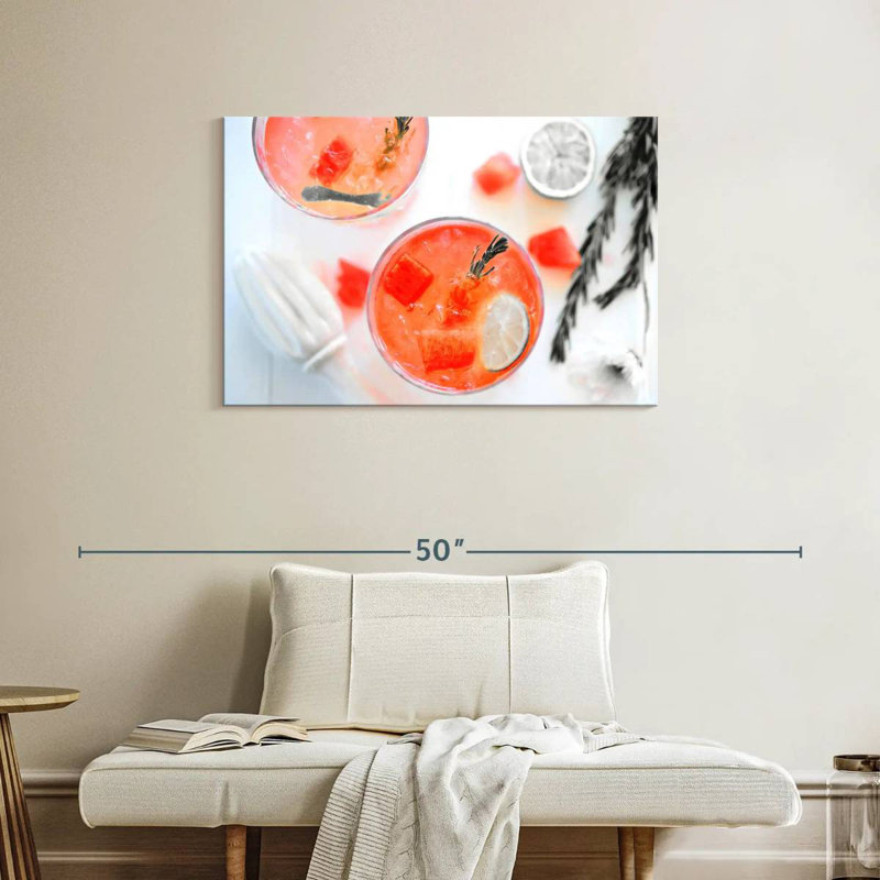 Yarlin Pop Watermelon Cocktail, 24" H x 36" W