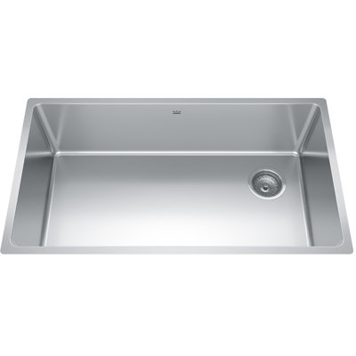 Brookmore 32.5'' L Single Bowl Stainless Steel Kitchen Sink