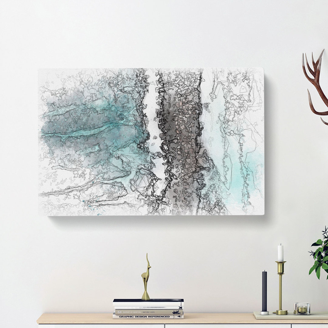 Beach Road Across The Ocean - Wrapped Canvas