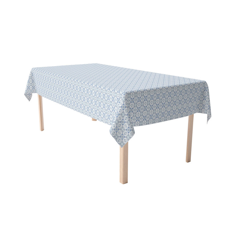 Otsburg Rectangular Geometric Cotton Twill Tablecloth