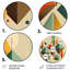 Dimensions Mid-Century rétro III - impressions abstraites rondes en métal-109671863