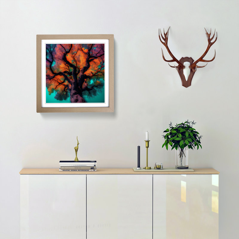 Tree Precisionism - Framed Print, Oak