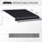 8' X 7' Patio Retractable Awning, Manual Exterior Sun Shade Deck Window Cover, Black-2060902486