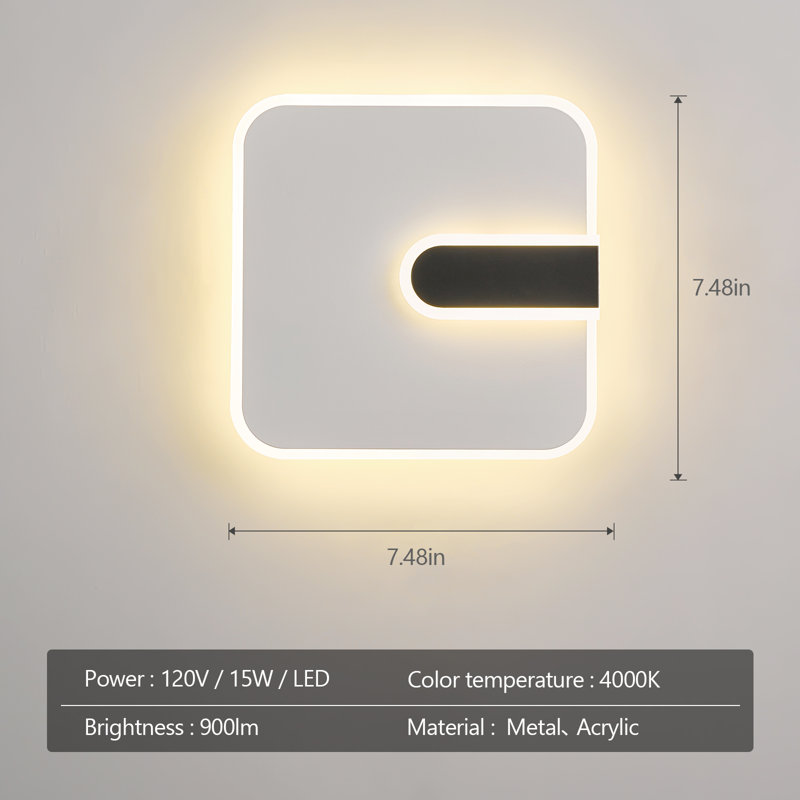 Modern Wall Sconces Bathroom Vanity Light Wall Sconces Set Of Two  Wall Lights Led Acrylic Wall Sconce Indoor Wall Lamp For Living Room Hallway Bedroom