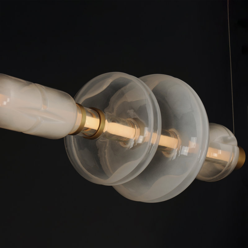 Gusto 1 - Light LED Pendant, Gold, Cloud White/Fog