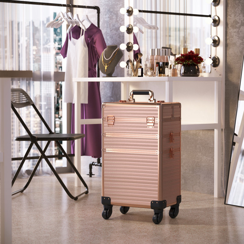 Faux Leather Makeup Organizer