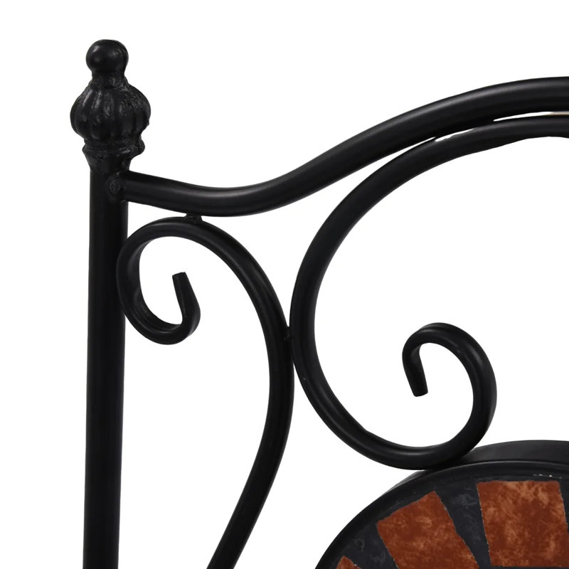 Callaghan 2 - Person Metal Patio Dining Set with Round Table
