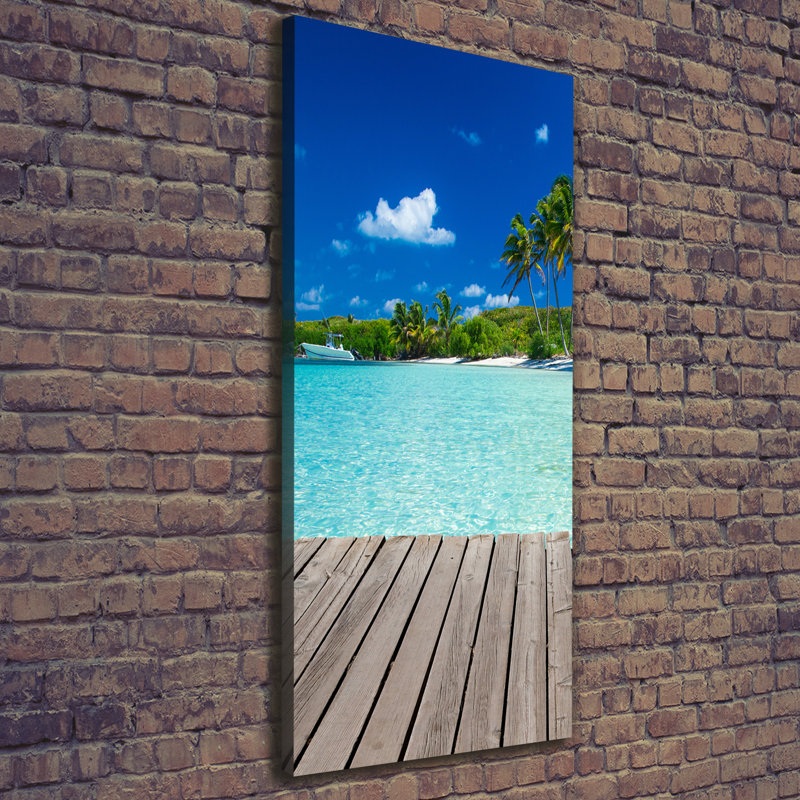 Tropical Beach - Wrapped Canvas Print