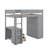 Twin Size Loft Bed With Wardrobes And Desk-1603580782-1603580783