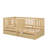 A Wooden Daybed With Fence-Style Guardrails And Two Integrated Drawers-303198945-303198944