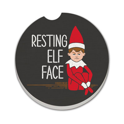 Sous-verre rond en pierre pour porte-gobelet