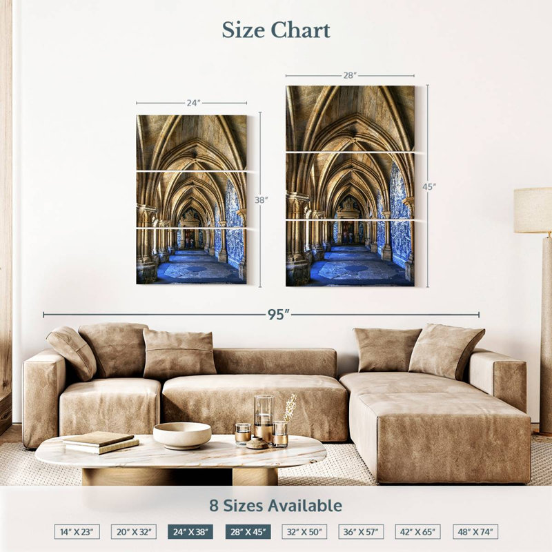 Adella Cathedral Cloister, 38" H x 24" W
