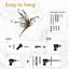 Décoration murale en métal suspendue volante Humming Bird Animal-94207723-94207725