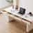 63" Modern Storage Desk in Soft Ivory - Spacious Home Office Writing Table with 4 Drawers & Cable Management, Easy Assembly & Stain-Resistant Finish