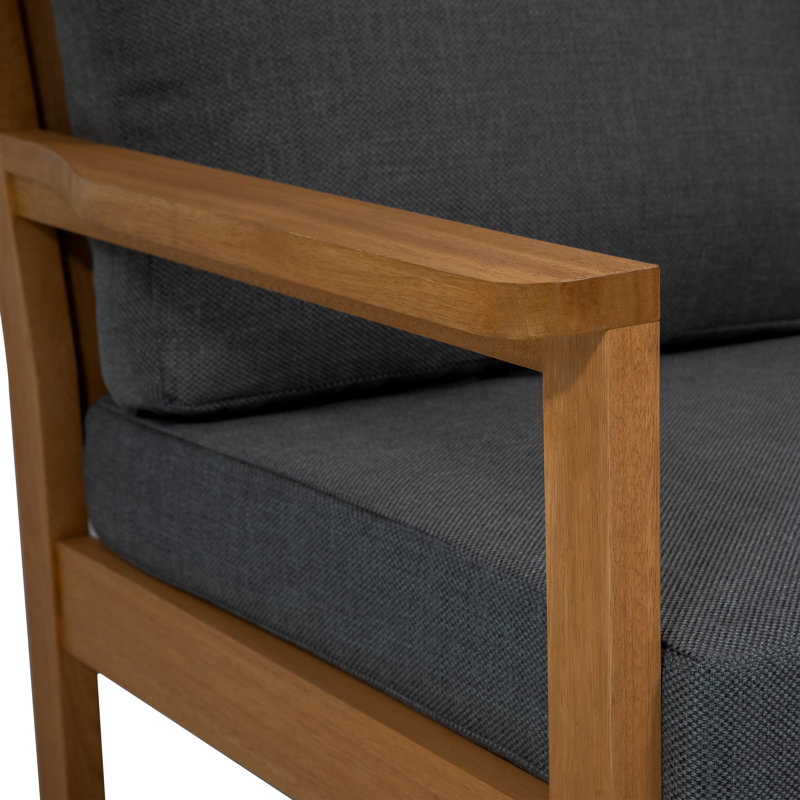 Ensemble de canapé d'extérieur Eucalyptus, Gris