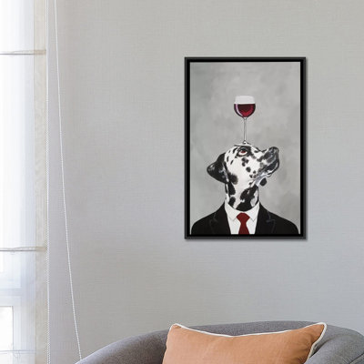 " Dalmatian With Wineglass "