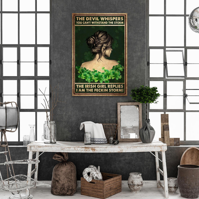 «The Irish Girl the Storm», impression sur toile tendue, H 36 po x l 24 po x P 1,25 po