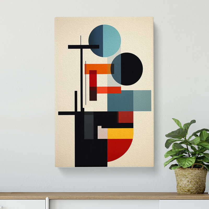 Bauhaus Minimalism - No Frame Print, 76cm H x 50cm W x 3cm D