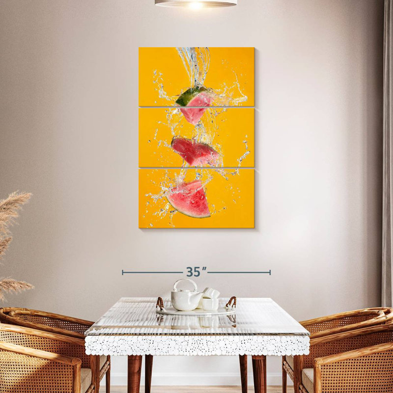 Yarlin Watermelon Splash, 45" H x 28" W