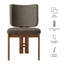 Ensemble de 2 chaises de salle à manger rembourrées Alba Taupe-117806069