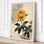 Golden Chrysanthemum Japandi - Wrapped Canvas-1457243312-1457243313