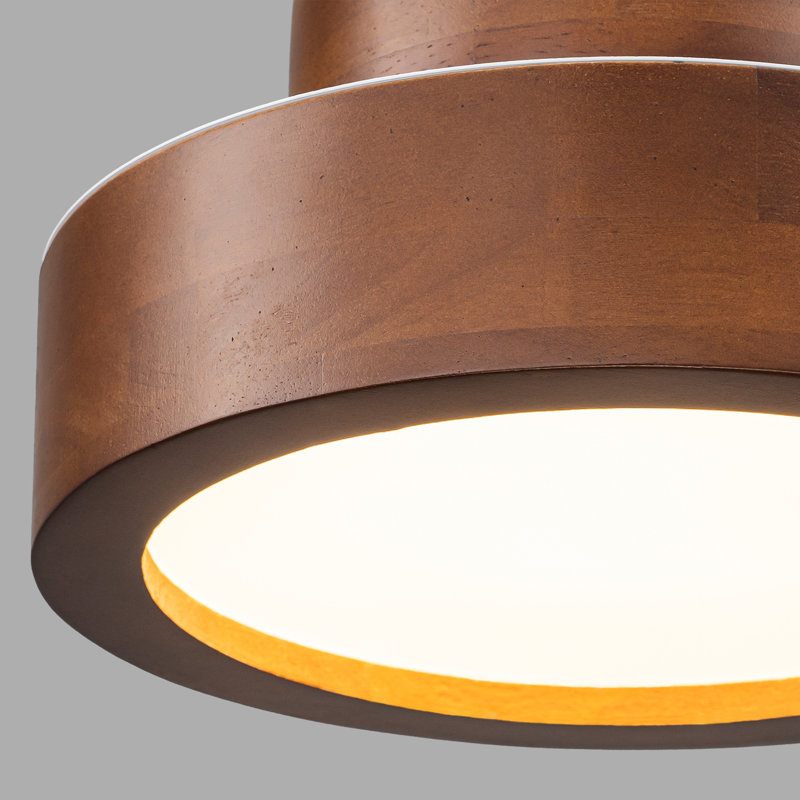 Plafonnier semi-encastré moderne cylindrique à DEL avec 5CCT sélectionnable