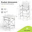 Tabouret de bar 5 pièces Monticello-132714285