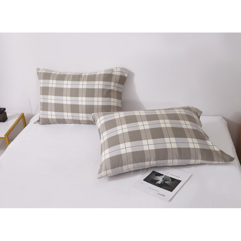Ensemble de draps pour chambre d'amis 100% coton Gallott, Ensemble de draps pour grand lit + drap-housse + 2
