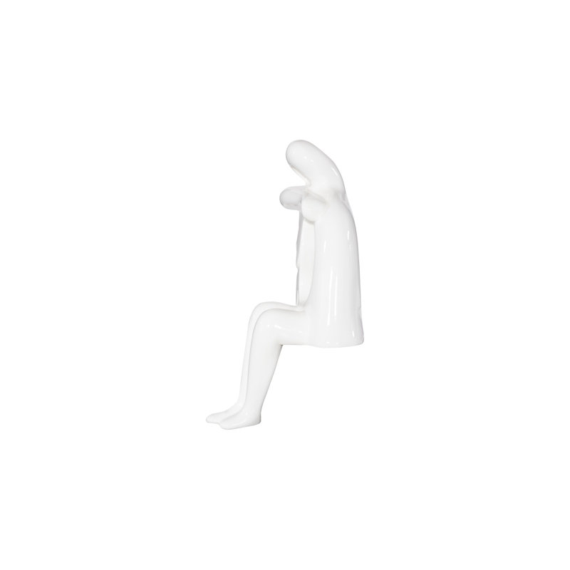 Gel Coat Sweetie Sculpture, White