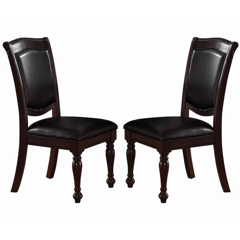 Gensmer Faux Leather Upholstered Side Chair