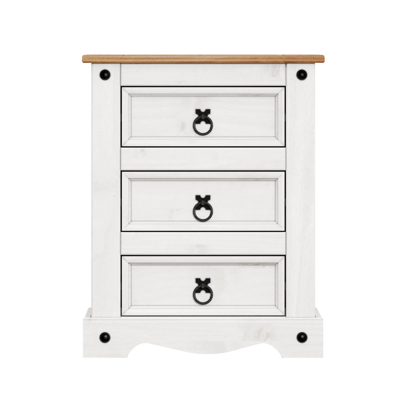 Ariee 53cm W Solid Wood Bedside Table