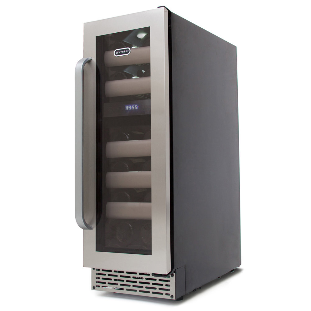 Whynter - Elite 17-Bottle Wine Refrigerator - Stainless Steel | Fridge.com