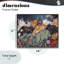 «Sleepy Kitty Crowd with Flowers», estampe numérique, design par Sara Culpepper-770141164-770141163