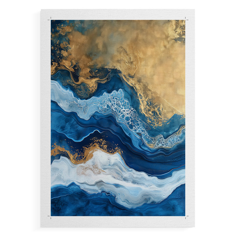 Série ABSTRACT CDXV III - Impression sur toile seulement - NON-CADRE, H 60 po x l 40 po
