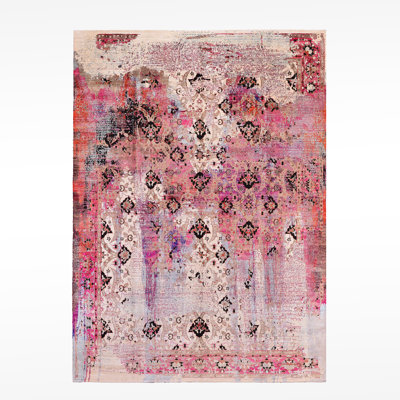 Tapis en laine et soie noué à la main Original