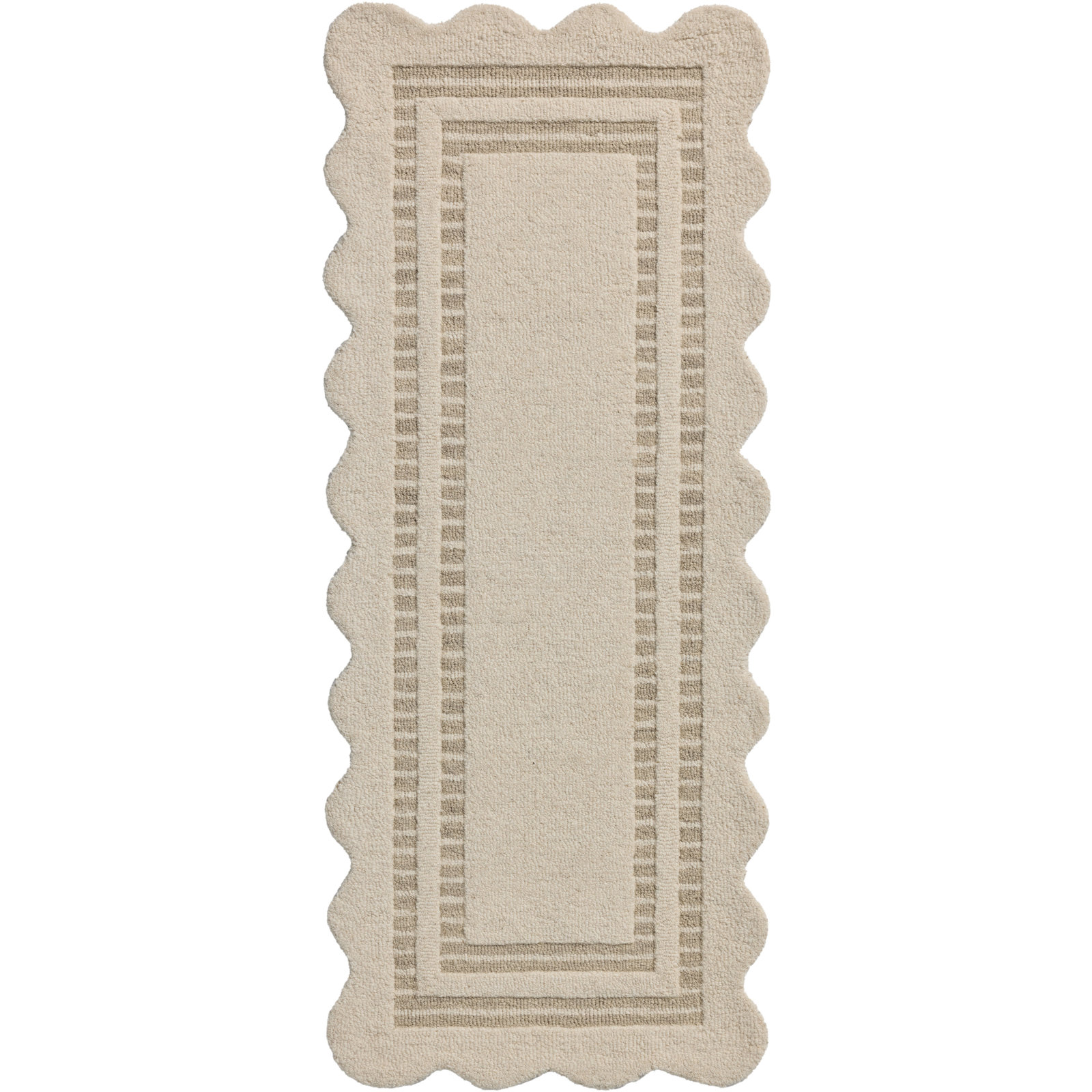 Chris Loves Julia x Loloi Scottie Geometric Rug, Ivory/Grey, Runner 2'6" x 9'9"