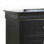 Commode de rangement noire Elegant Traditional