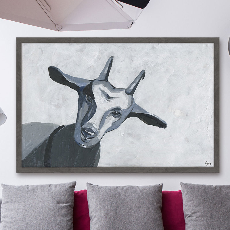Baaaa by Eyre Tarney - Single Picture Frame Painting, 30cm H x 46cm W x 4cm D