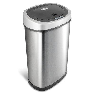Nine Stars 13.2 Gallon Stainless Steel Motion Sensor Trash Can